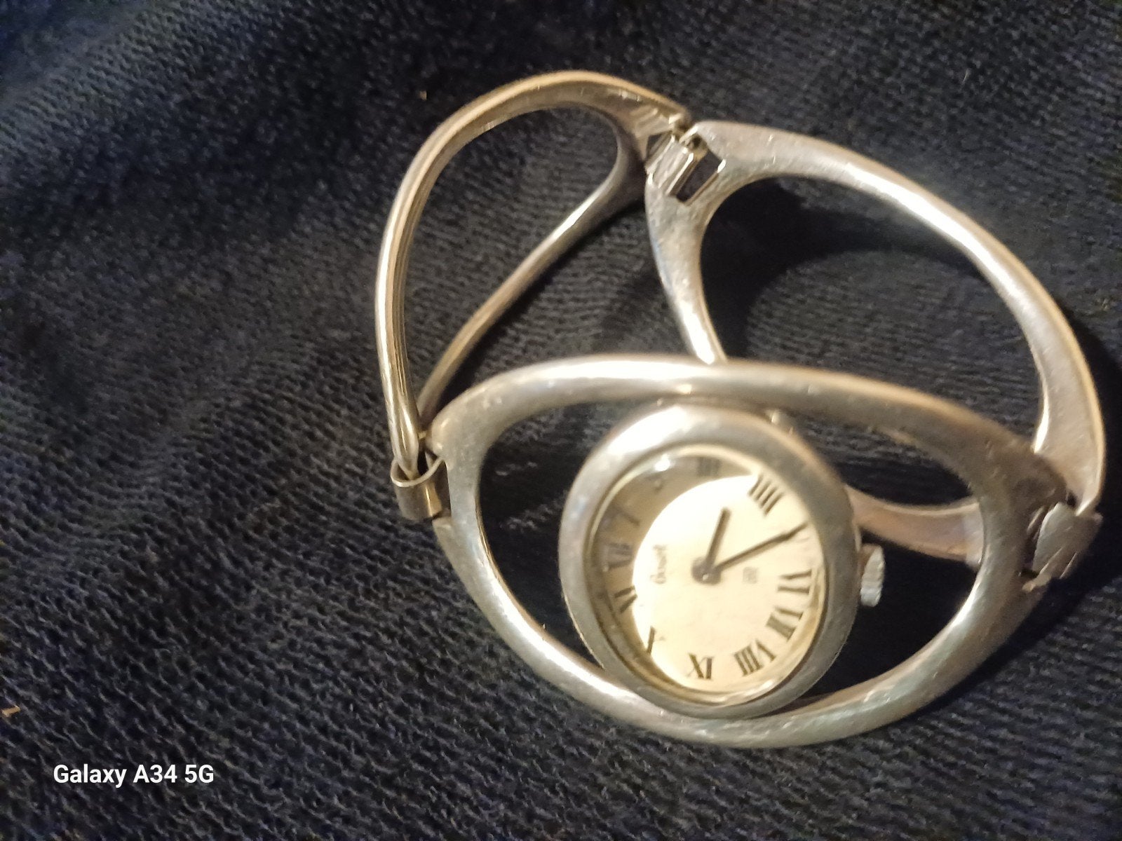 Montre  en argent  massif   marque heno  goset 1960, Antiquités & Art, Argent