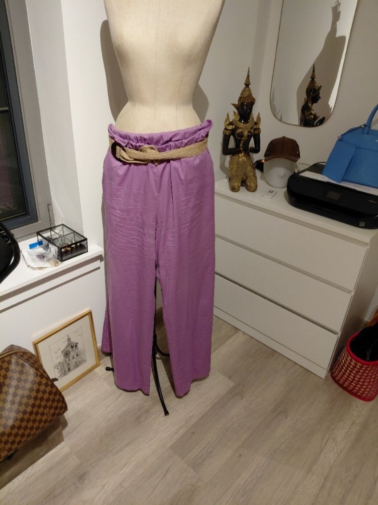 caroline biss prachtige katoenen broek m44, Kleding | Dames, Broeken en Pantalons, Ophalen, Zo goed als nieuw, Maat 42/44 (L)