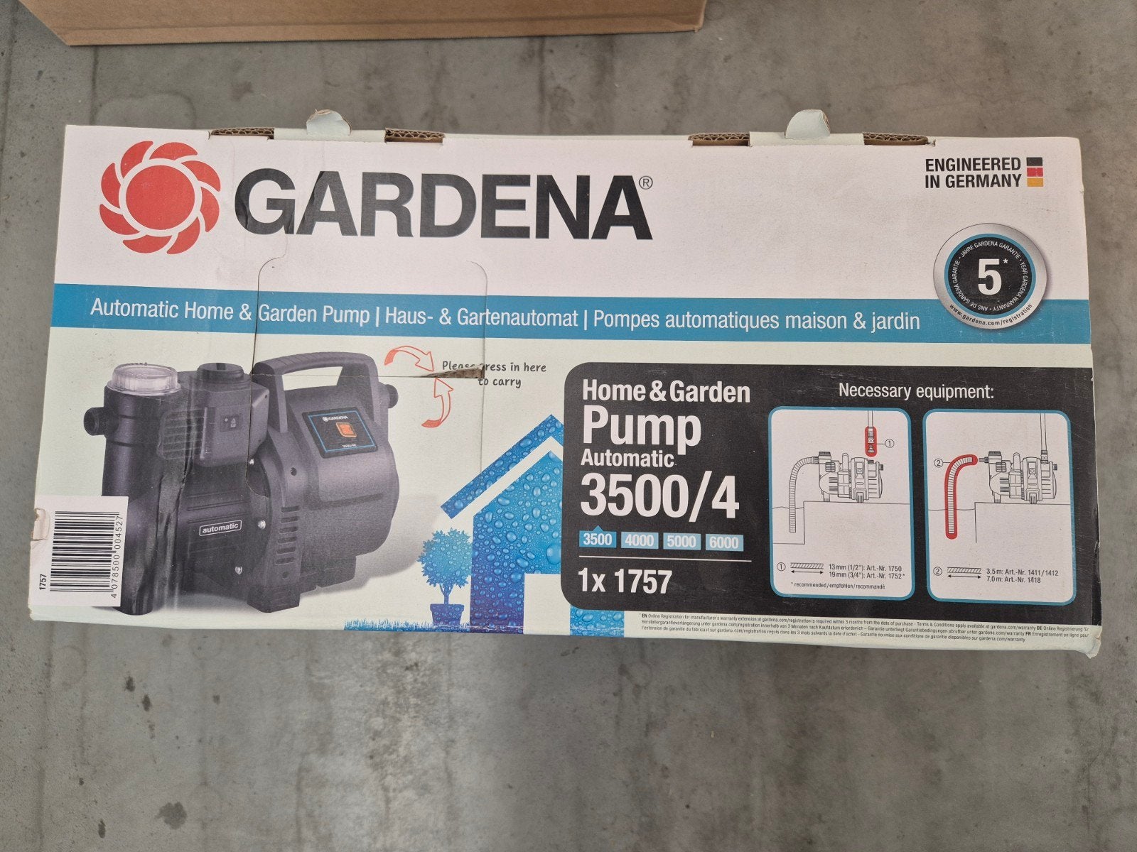Gardena classic hydrofoorpomp 3500/4, Enlèvement ou Envoi