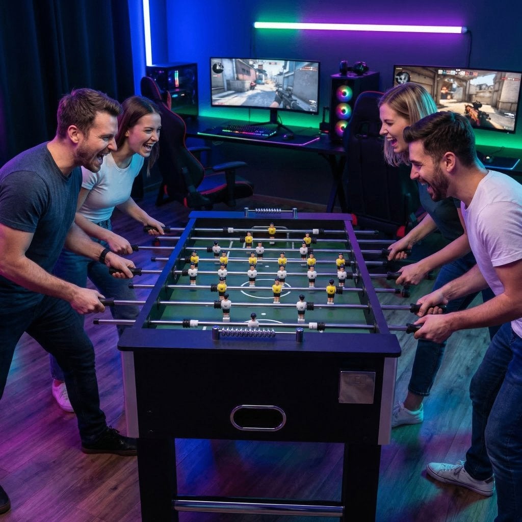 Voetbaltafel NIEUW Tafelvoetbaltafel BuckShot 60KG + balls, Verzenden
