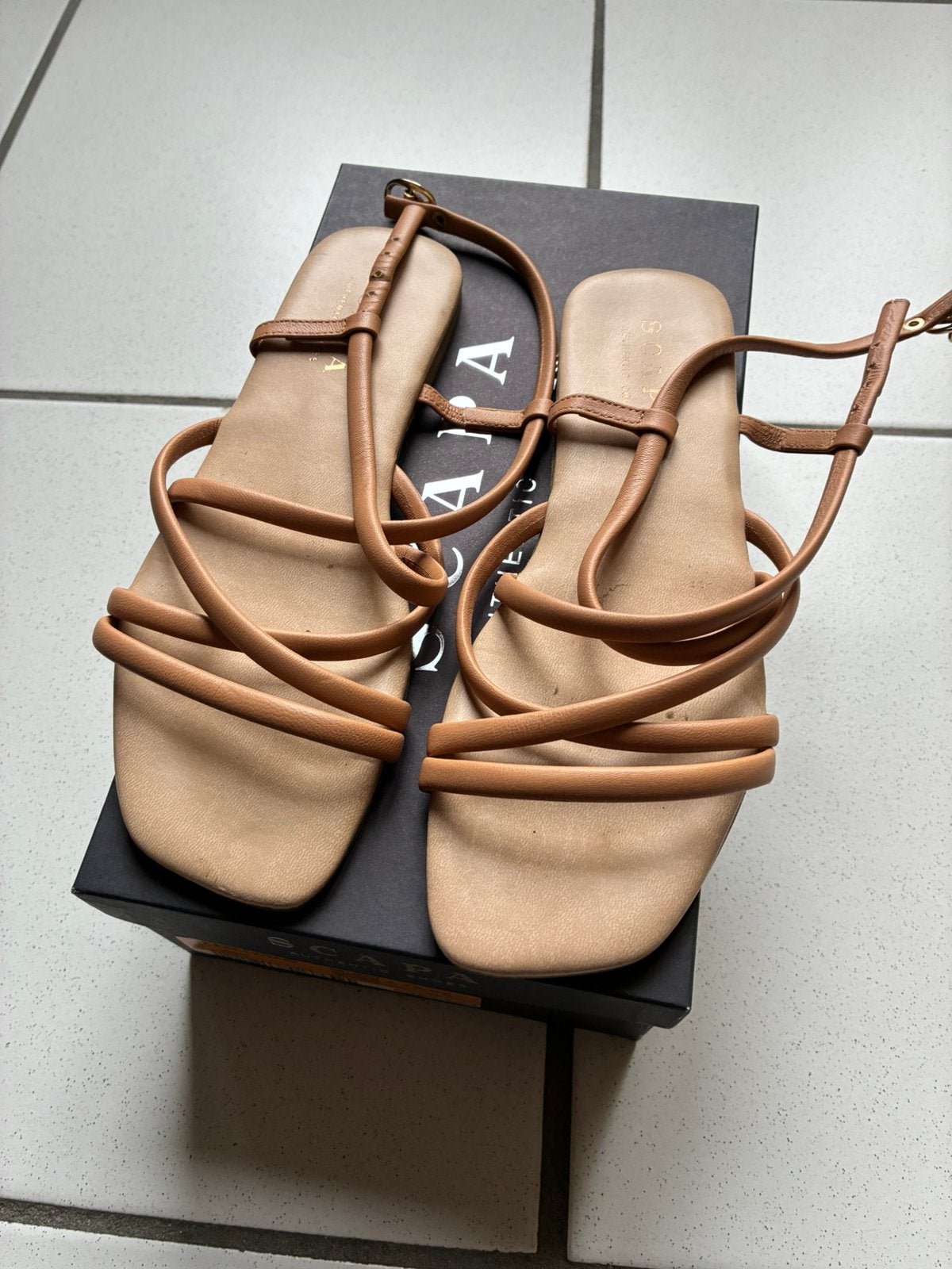 Sandalen Scapa, Kleding | Dames, Schoenen, Ophalen, Beige, Sandalen of Muiltjes, Zo goed als nieuw