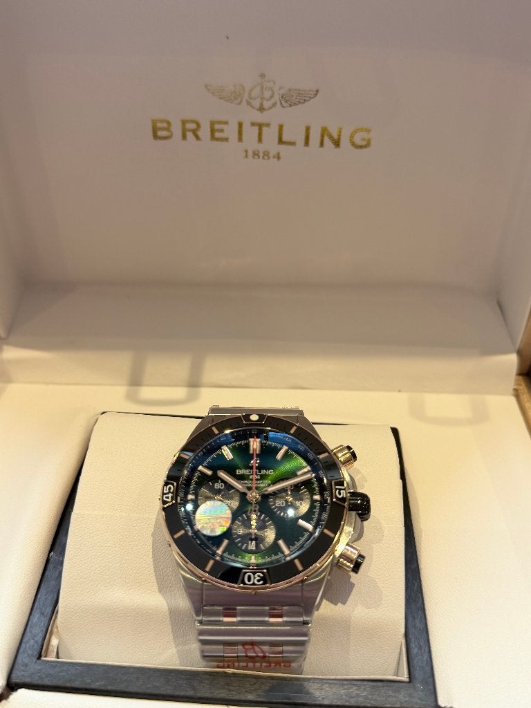 Breitling Chronomat 44MM (Nieuw), Bijoux, Sacs & Beauté, Enlèvement ou Envoi, Breitling, Acier, Acier