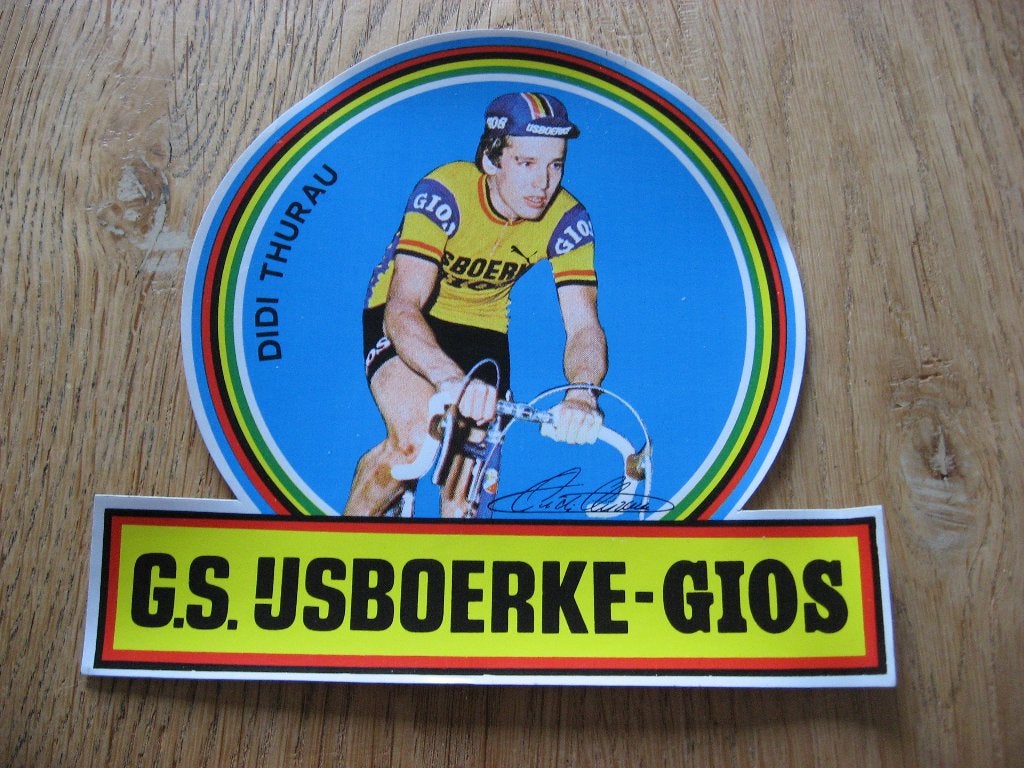 Autocollant vintage Didi Thurau GS veste de crème glacée Gio, Enlèvement, Neuf, Sport