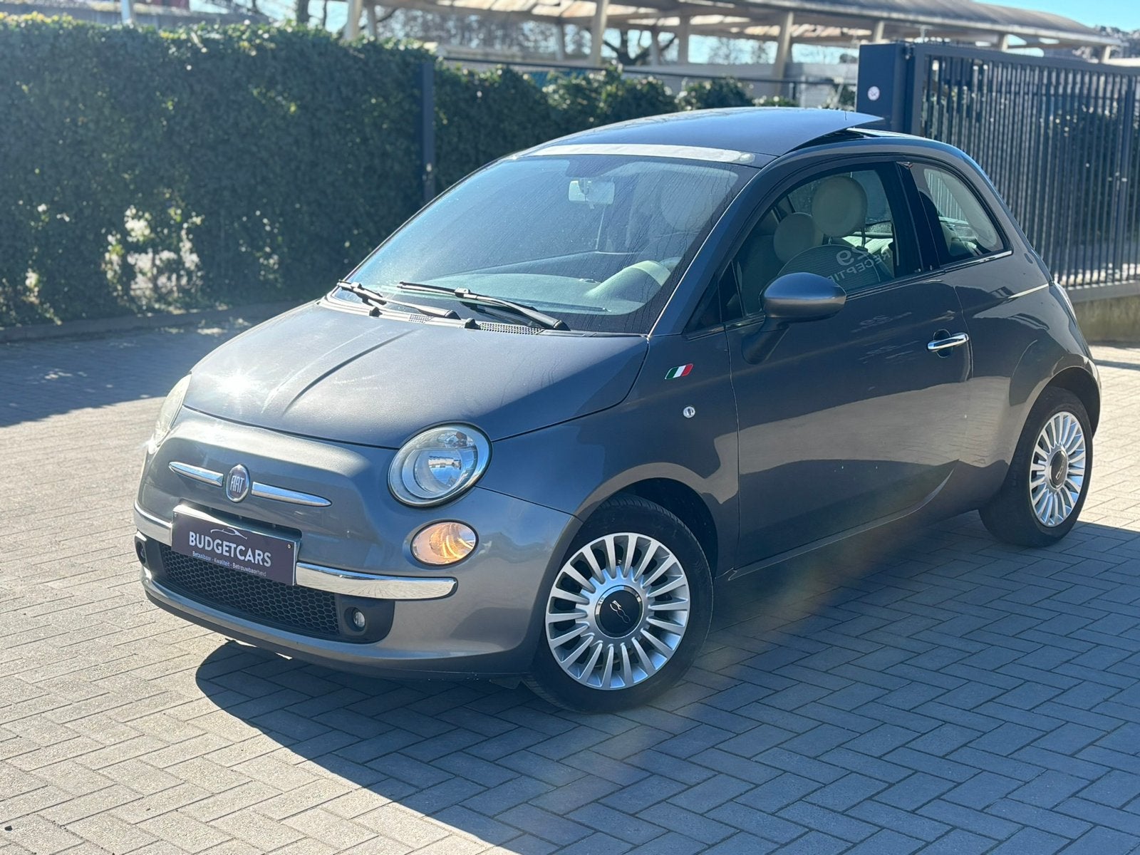Fiat 500 0.9Benzine/2012/Euro5/Opendakje/Lez/New!/ 3.749€., Auto's, Fiat, Euro 5, Stof, Beige, Bedrijf