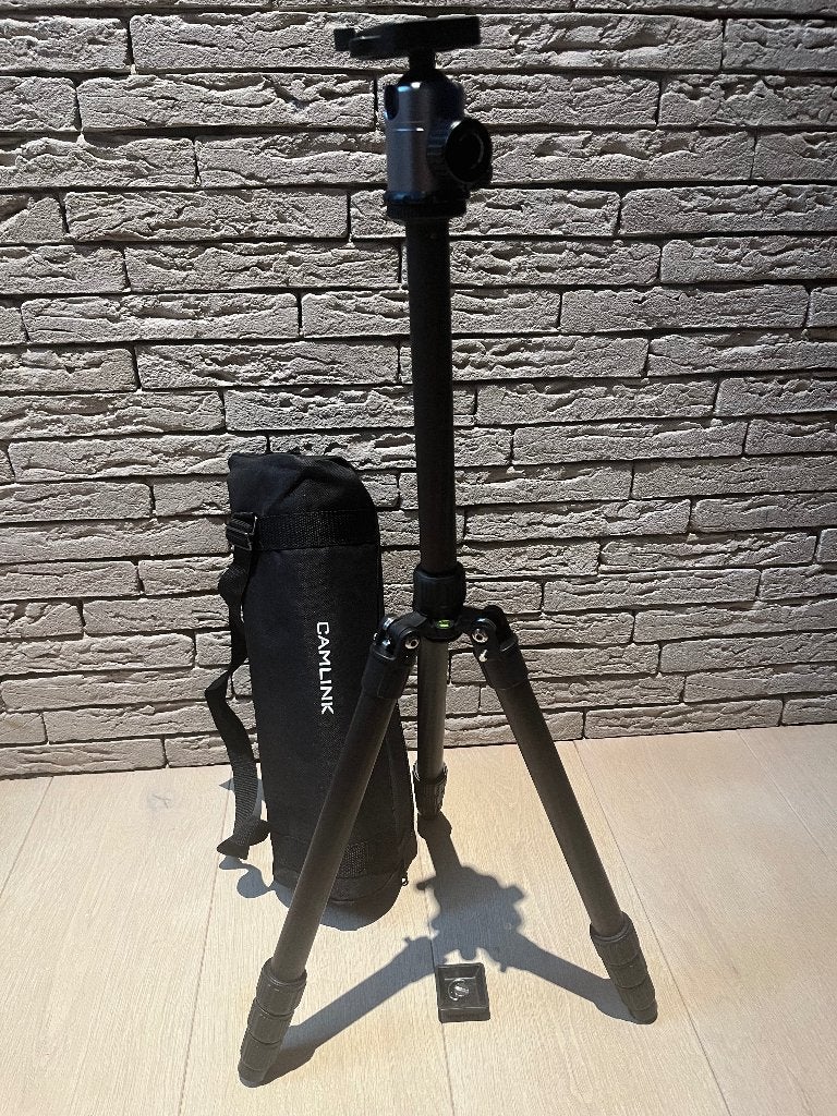 Camlink camerastatief met draagtas, Ophalen, Overige merken, Met handvat, Driepoot