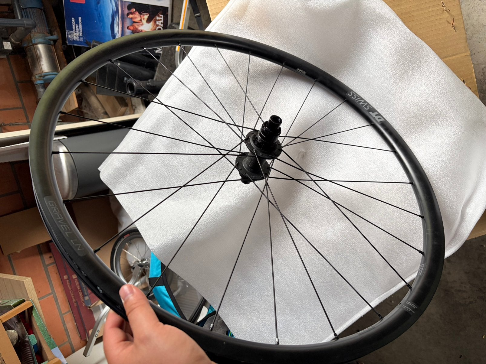 DT Swiss 1800 SPLINE Gravel LN Wielen, Comme neuf, Aluminium, Roue, Enlèvement