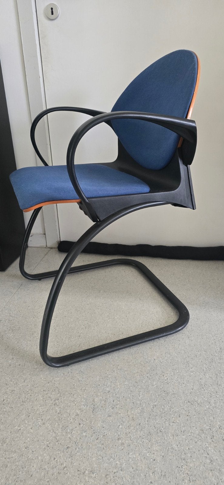 Chaise steelcase strafor bleu (3 pièces), Enlèvement, Bleu