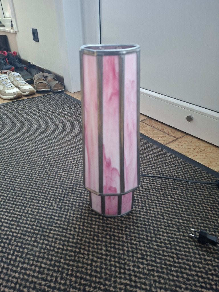 vintage lamp, Overige merken, Vintage, Ophalen of Verzenden, Roze