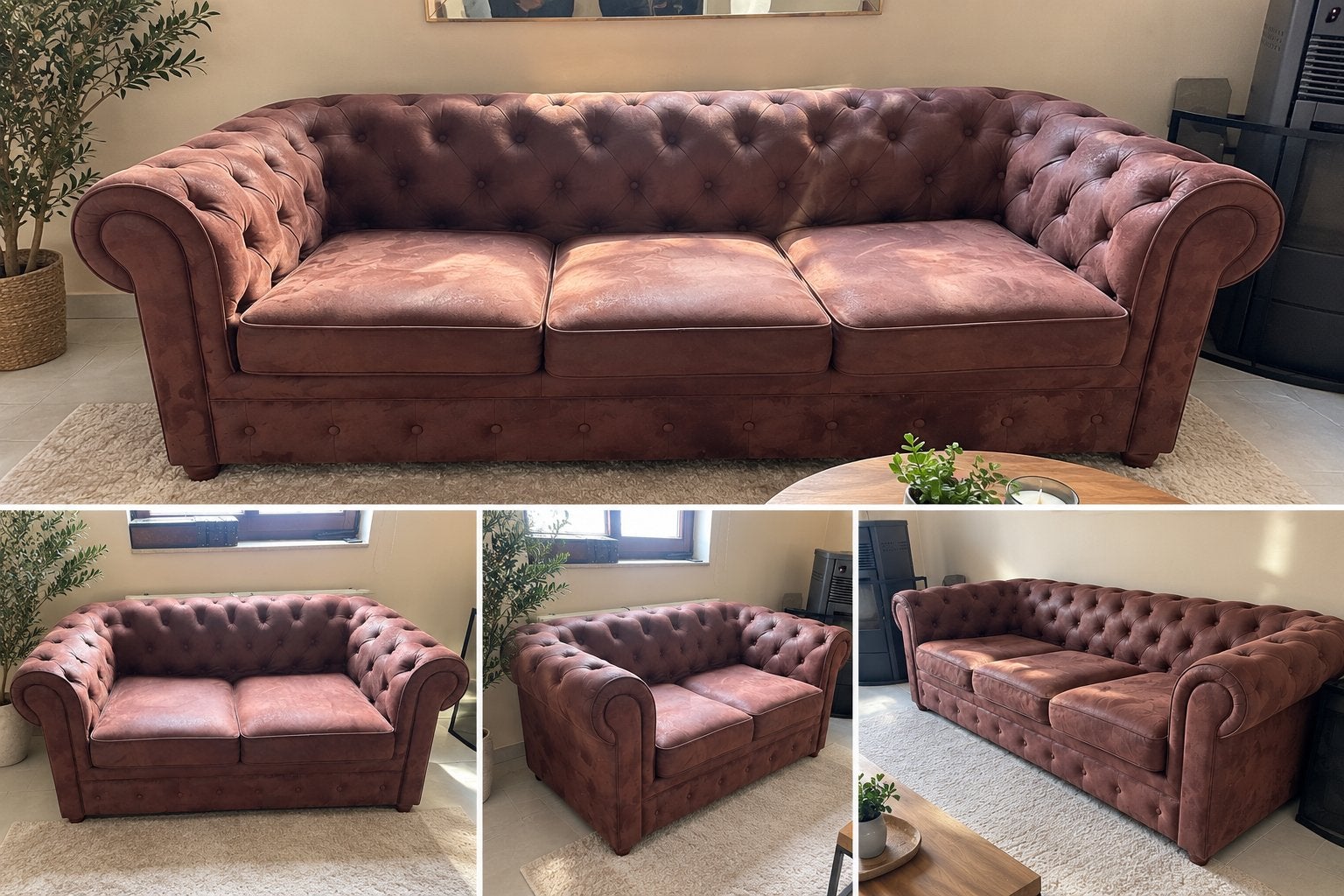 Canapés Chesterfield lot de 2, Enlèvement ou Envoi, Comme neuf
