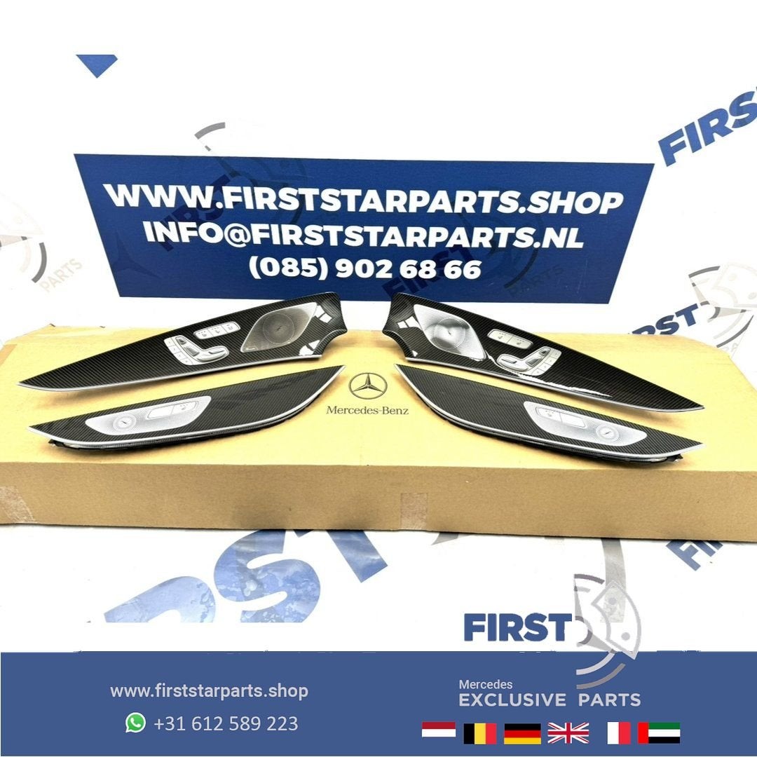 W257 C257 CLS KLASSE CARBON DEUR LIJSTEN SET INTERIEUR LRVA, Auto-onderdelen, Gebruikt, -, Ophalen of Verzenden, -