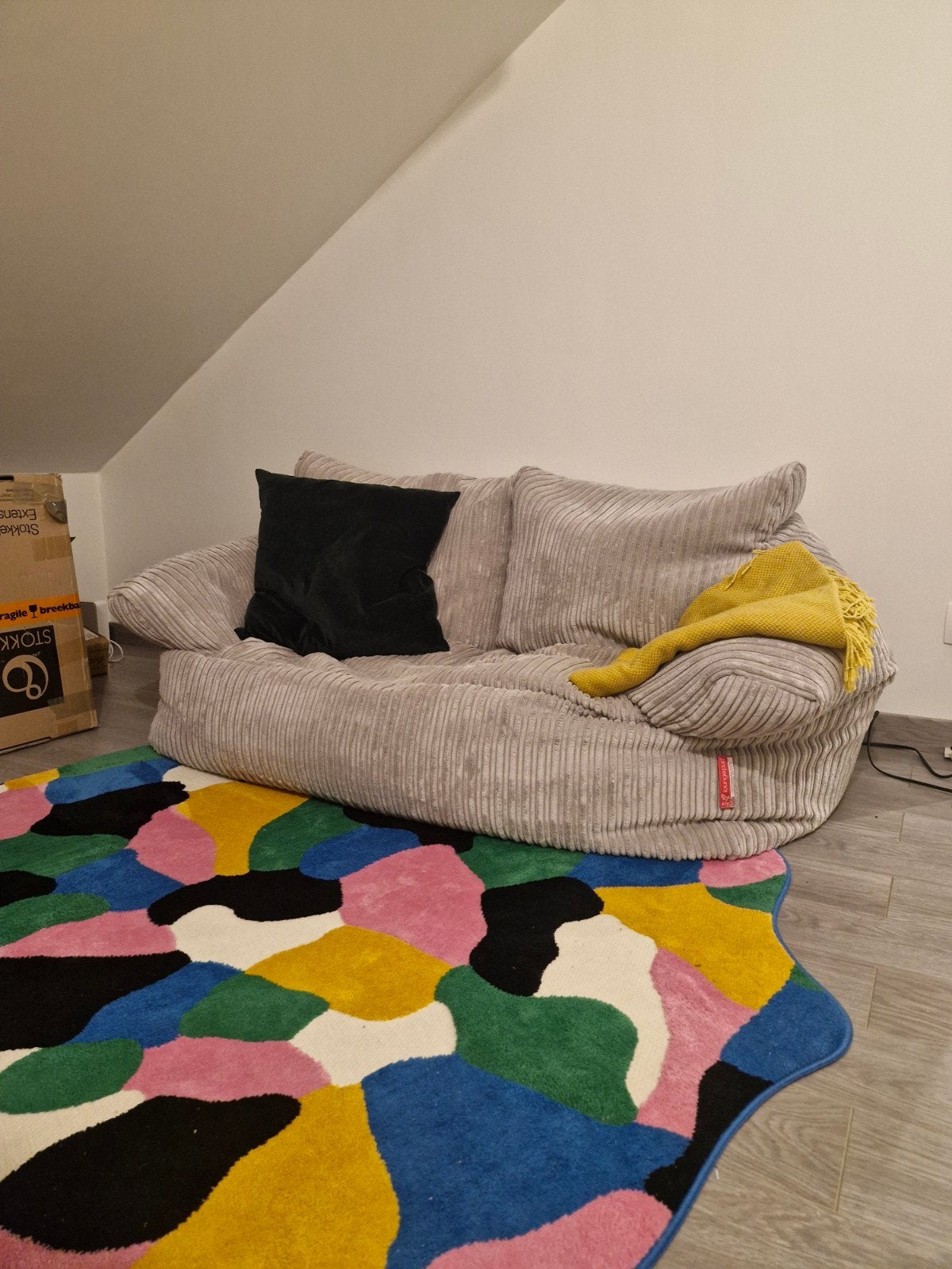 Pouf Loungepug spacieux, Enlèvement, Comme neuf, Tissus