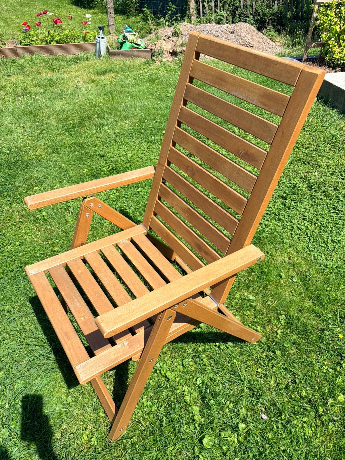 Tuinstoelen NÄMMARÖ, Ophalen, Zo goed als nieuw, Hout, Verstelbaar