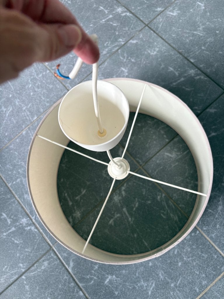 Lampenkap, Ophalen, Gebruikt, Beige, 43 cm