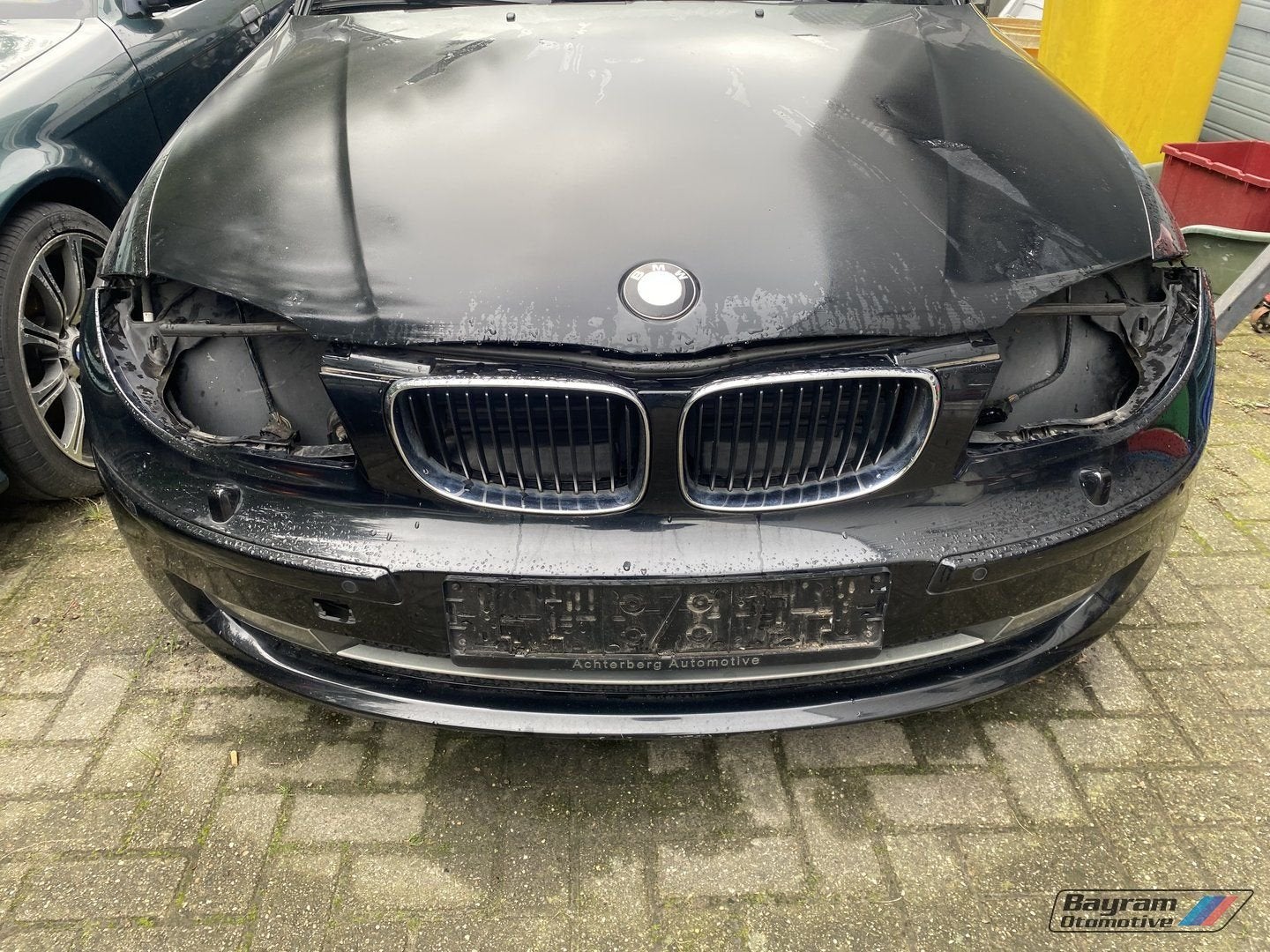 Bmw E87 voorbumper zwart lci volle versie 1-serie bumper, Auto-onderdelen, Ophalen, Gebruikt, -, Voor
