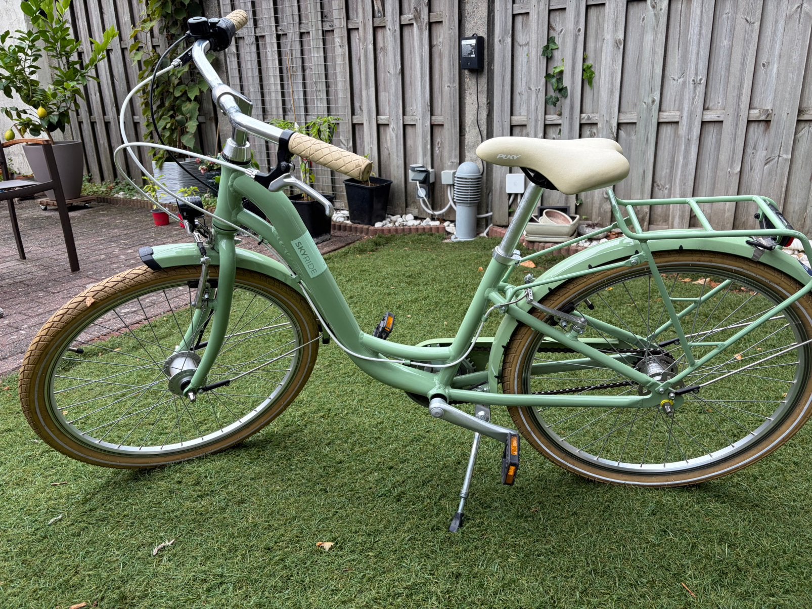 Puky SKYRIDE 24-3 CLASSIC retro green, Ophalen, Gebruikt, Velgrem