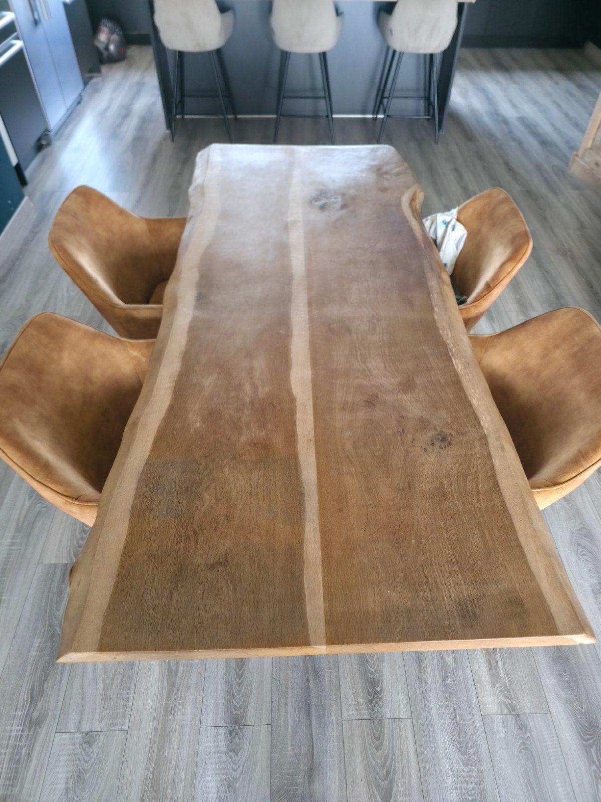 table en chene massif, Maison & Meubles, Enlèvement, Comme neuf, Bois naturelle, 4 à 6 chaises