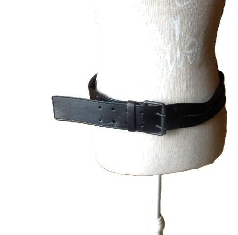 (3) -ceinture noire doublée, Enlèvement ou Envoi, 100 cm ou plus, Porté, Ceinture
