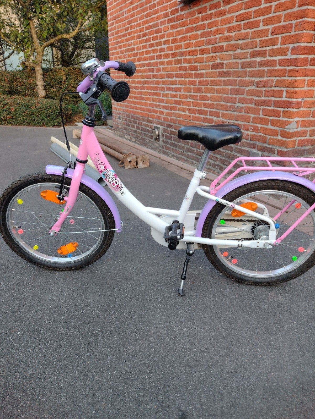BNN  meisjesfiets18", Ophalen, Terugtraprem, BNB, 18 inch