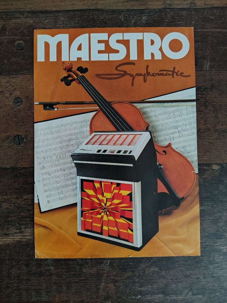 Flyer: Symphomatic Maestro 120 (1976) jukebox, Ophalen of Verzenden