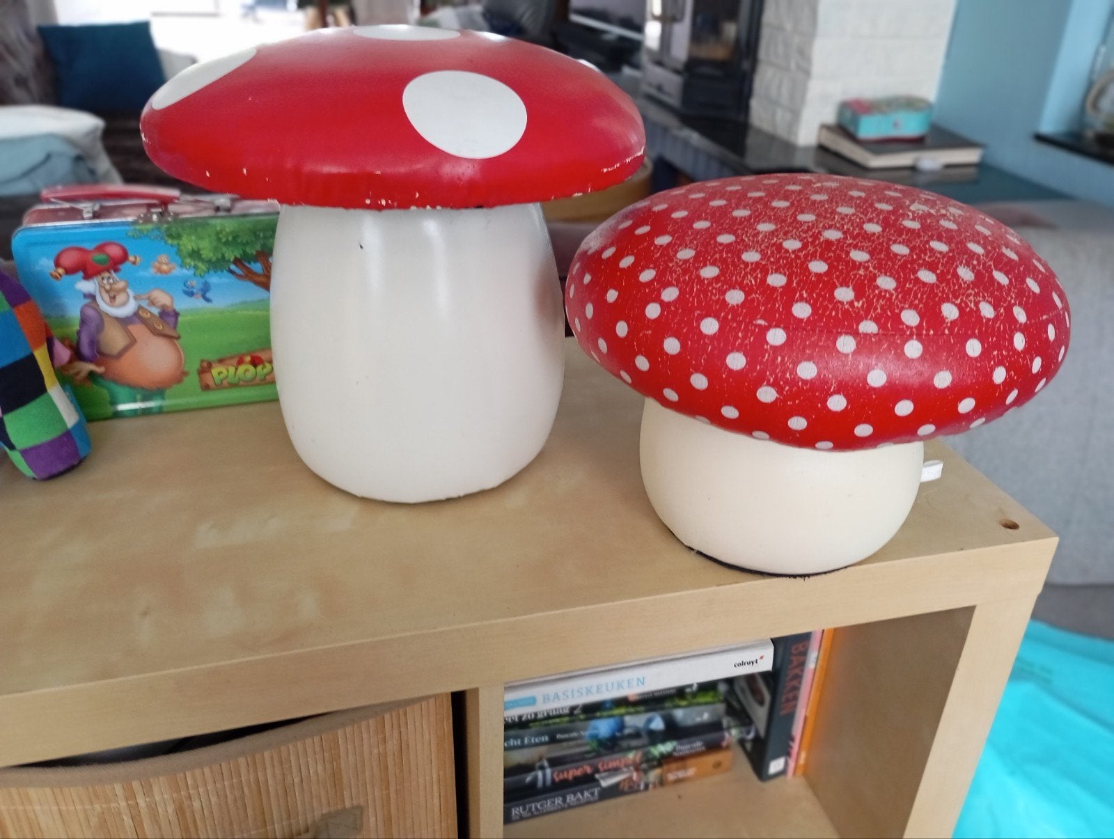 Decoratieve paddestoelen, Ophalen