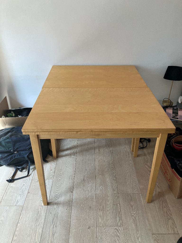 Table extensible table à rallonges pliable Ikea Jussi, Maison & Meubles, Enlèvement, Utilisé