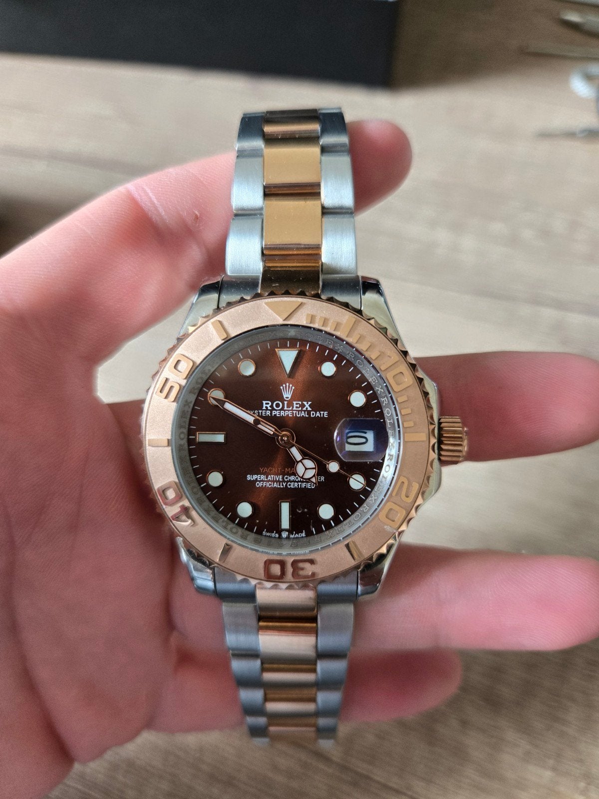 Rolex yachtmaster 40 rose gold, Enlèvement, Rolex