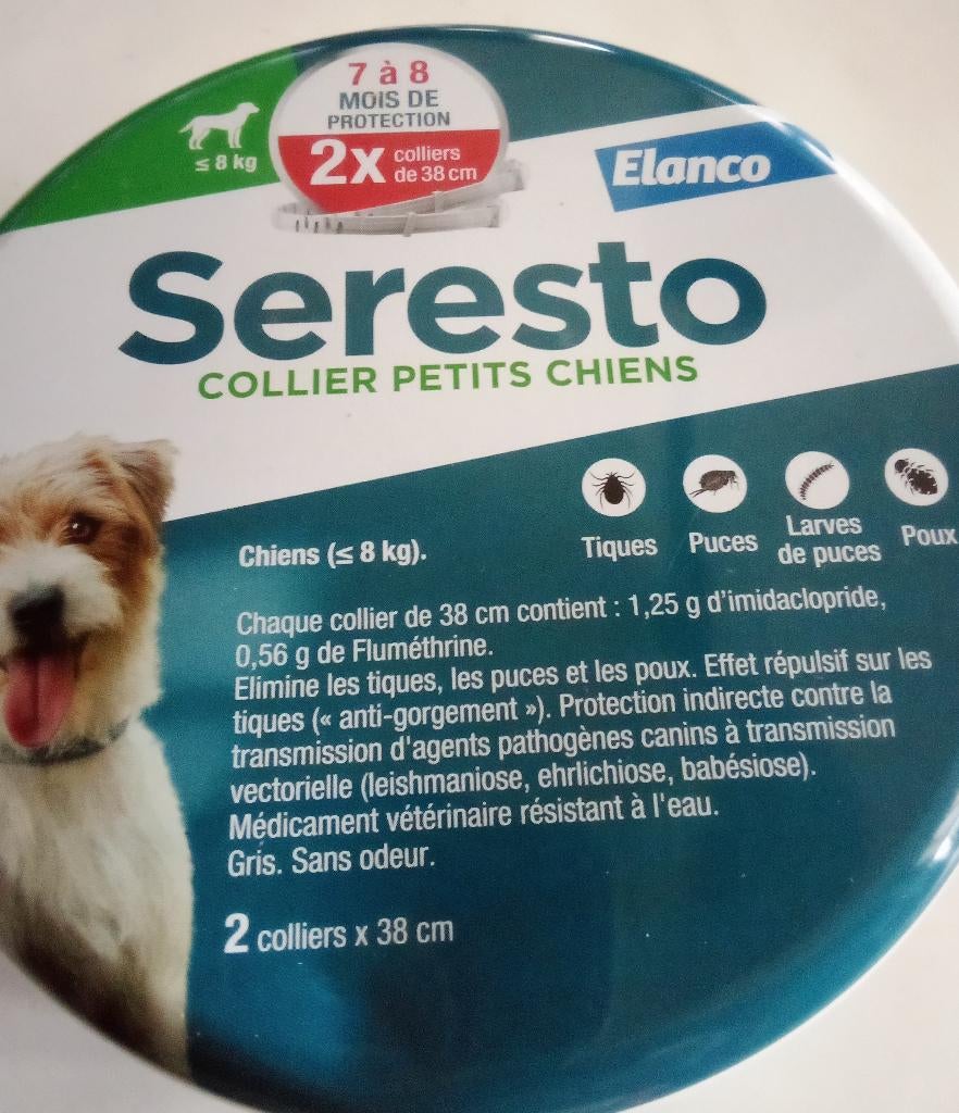 SERESTO - Kraag tegen teken, vlooien, luizen, Dieren en Toebehoren, Verzenden, Nieuw