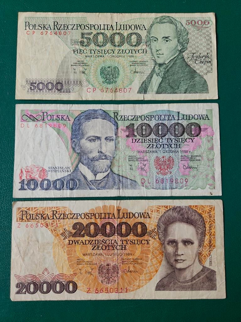 Set de billets de Pologne PRL, Enlèvement ou Envoi, Série