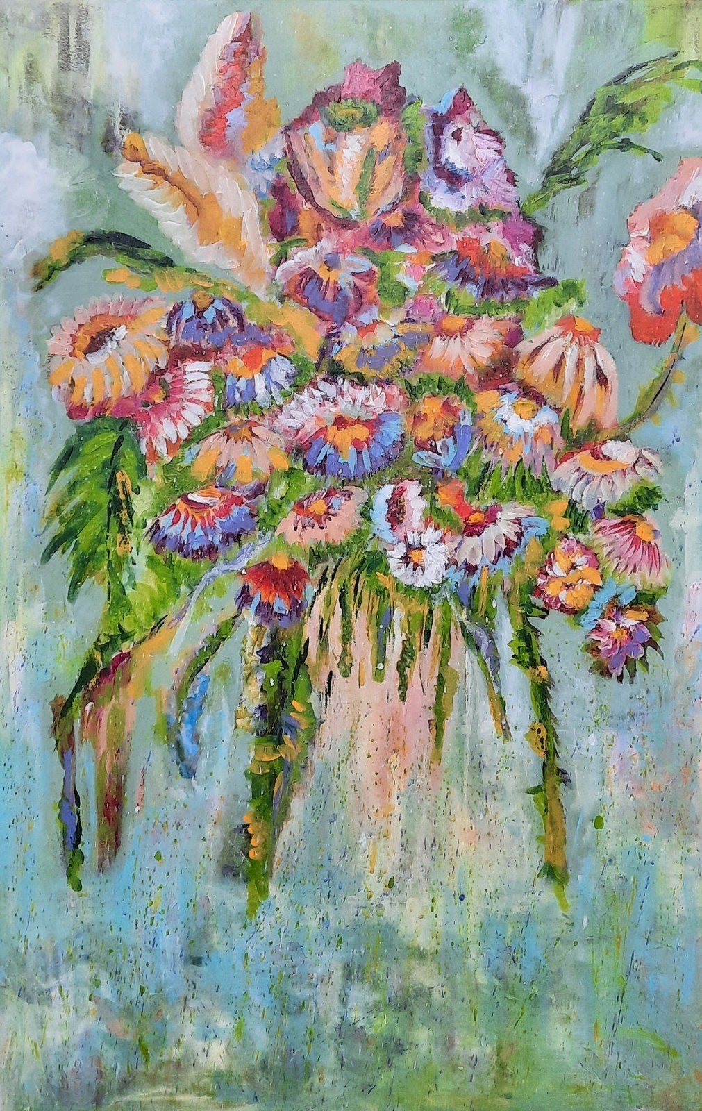 Boeket, Antiek en Kunst, Kunst | Schilderijen | Modern, Ophalen