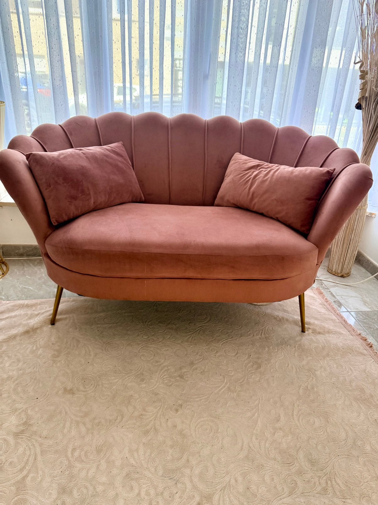 Fauteuil coquillage, Enlèvement, Comme neuf, Deux personnes