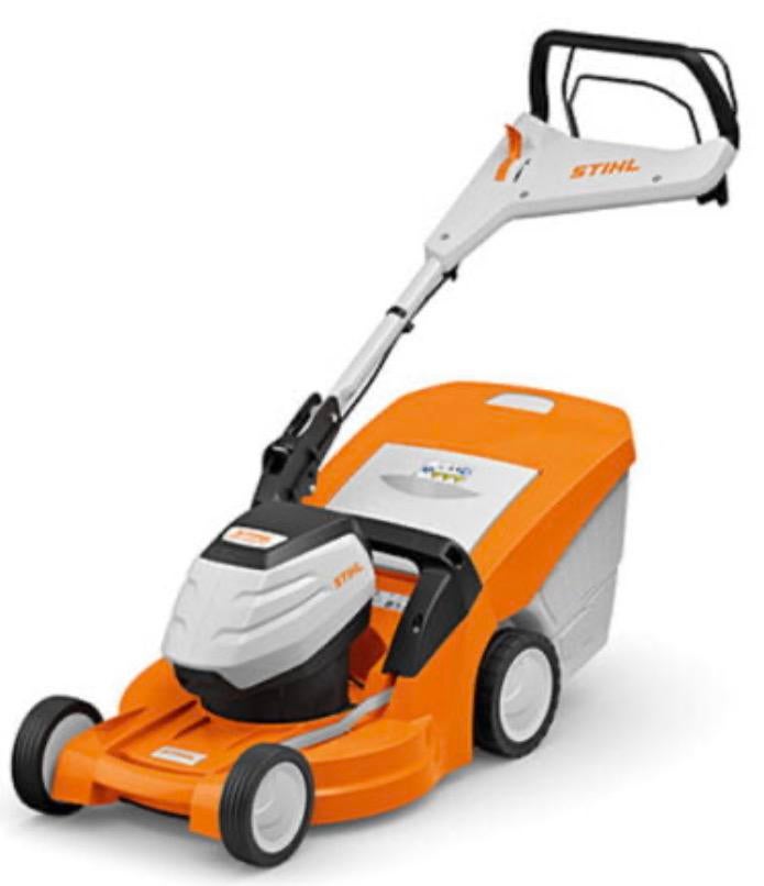 Stihl Accu grasmaaier RMA448VC, Tuin en Terras, Ophalen, Cirkelmaaier, Accu-grasmaaier, Zo goed als nieuw