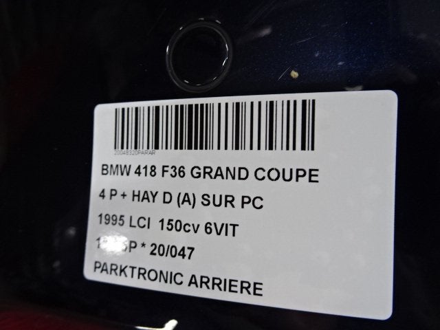 CAPTEUR AIDE AU STATIONNEMENT BMW 4 serie Gran Coupe (F36), Utilisé, BMW, Petuelring 130
80809  München, DE, Bayerische Motoren Werke AG
