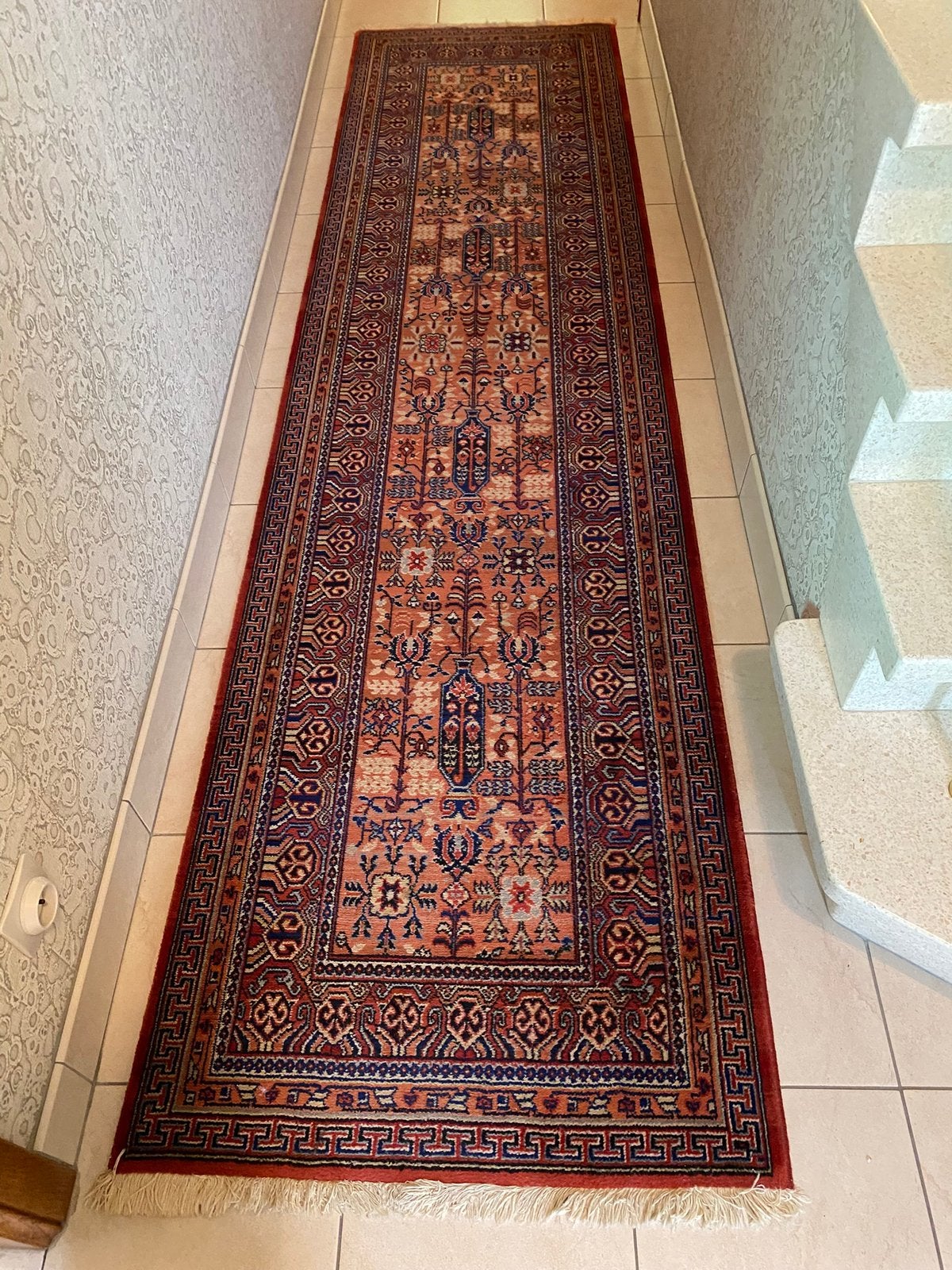 Rechthoekig tapijt Louis de Poortere (loper), Huis en Inrichting, Ophalen, Gebruikt, 200 cm of meer, 50 tot 100 cm