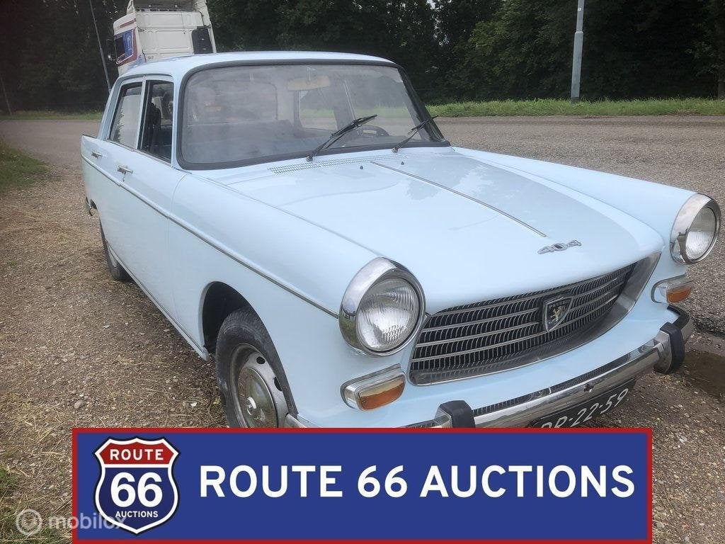 Peugeot 404 | 1972 | Route 66 Auctions, Autos, Achat, Entreprise, Boîte manuelle, Autre carrosserie