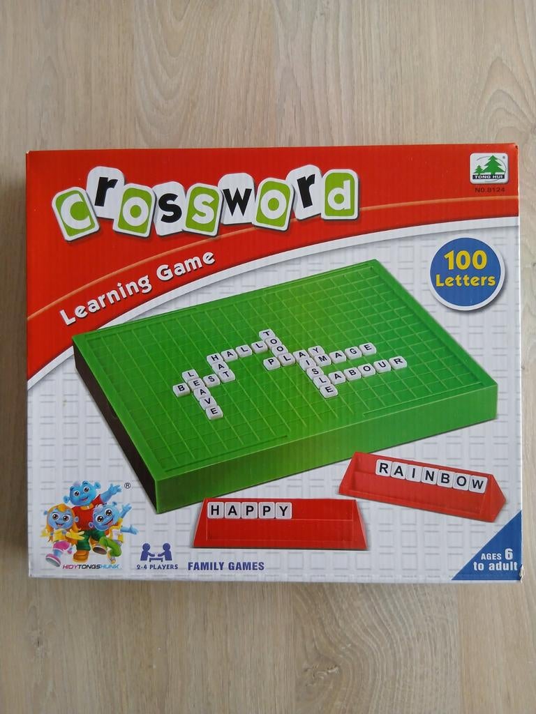 Bordspel, woordpuzzel, Crossword Learning Game, 6 jaar+, Hobby en Vrije tijd, Ophalen, Zo goed als nieuw