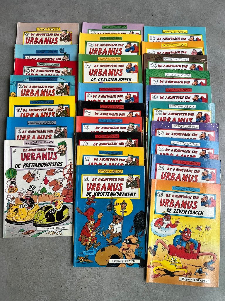 Lot Urbanus strips - 25 stuks, Meerdere stripboeken, Ophalen of Verzenden, Gelezen