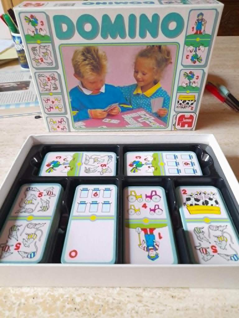 Spel 'Domino' van Jumbo voor kinderen, Kinderen en Baby's, Speelgoed | Educatief en Creatief, Gebruikt, Puzzelen, Rekenen, Ophalen of Verzenden