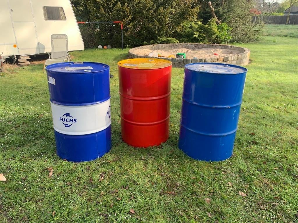 OLIEVATEN 200 liter, Ophalen, Gebruikt