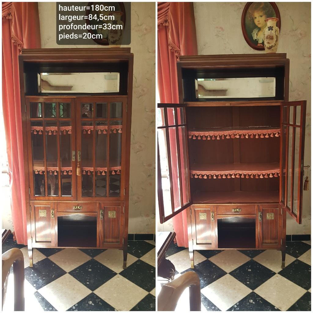 Petit meuble vitré avec miroir, Maison & Meubles, Armoires | Buffets, Utilisé, Enlèvement