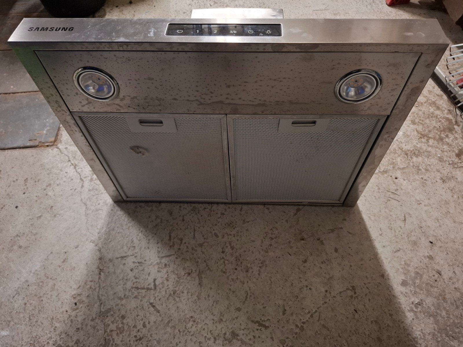 samsung dampkap, Elektronische apparatuur, Afzuigkappen, Ophalen, Gebruikt, Wandschouwkap, Vrijstaand