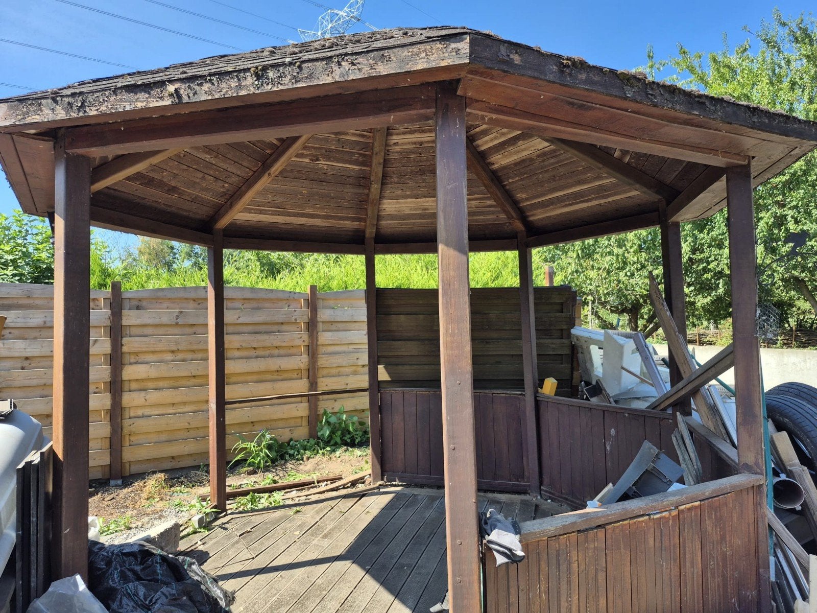 pergola, Enlèvement, Utilisé, Pavillon de jardin
