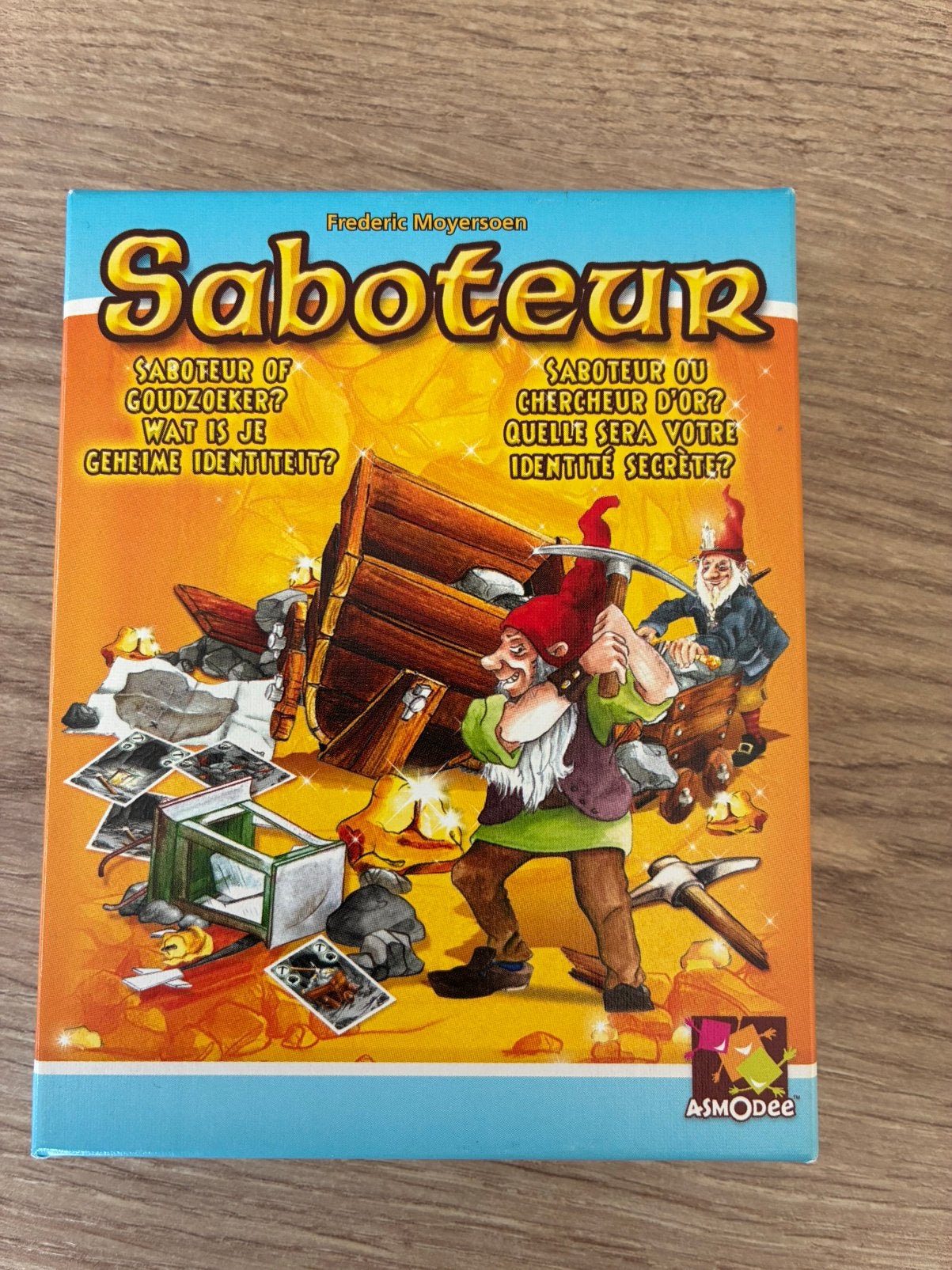 Gezelschapsspel saboteur, Trois ou quatre joueurs, Enlèvement, Neuf