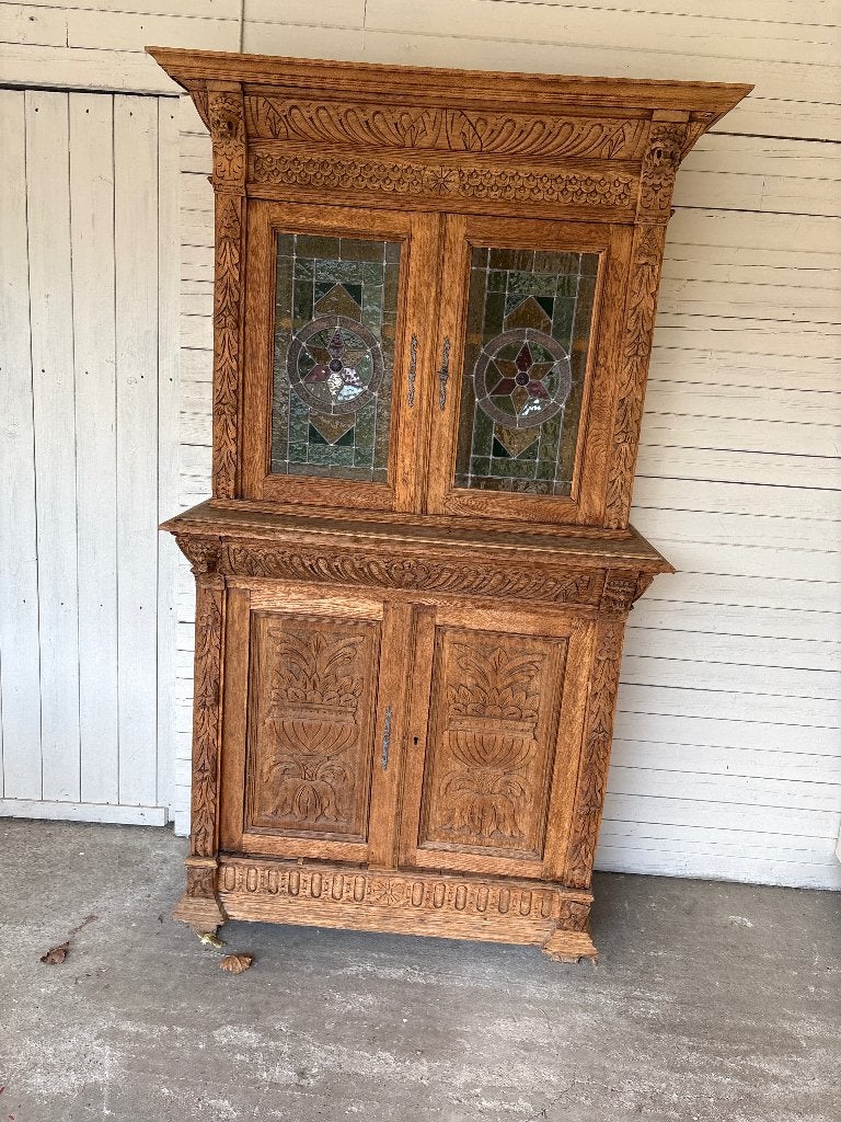 Mechelse vitrine kast, Antiek en Kunst, Ophalen
