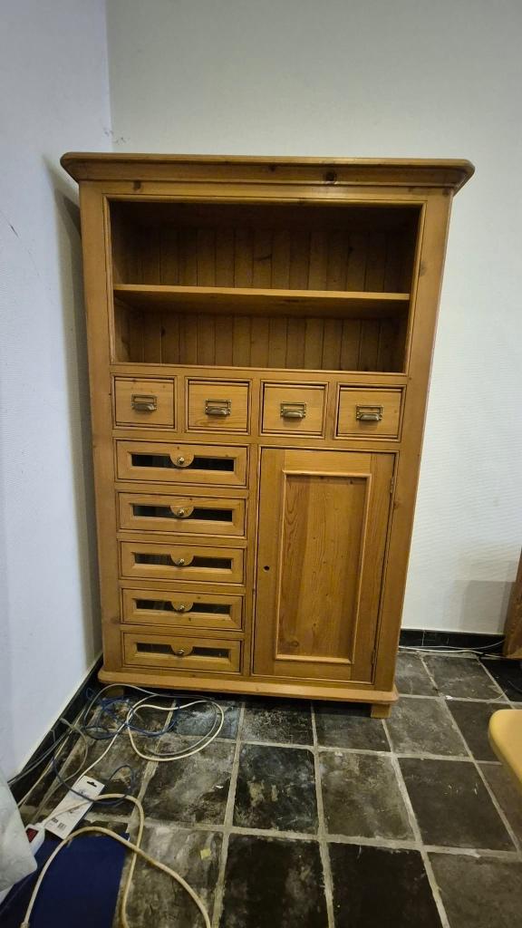 Superbe meuble de rangement en pin, Maison & Meubles, Armoires | Casiers, Utilisé, Enlèvement