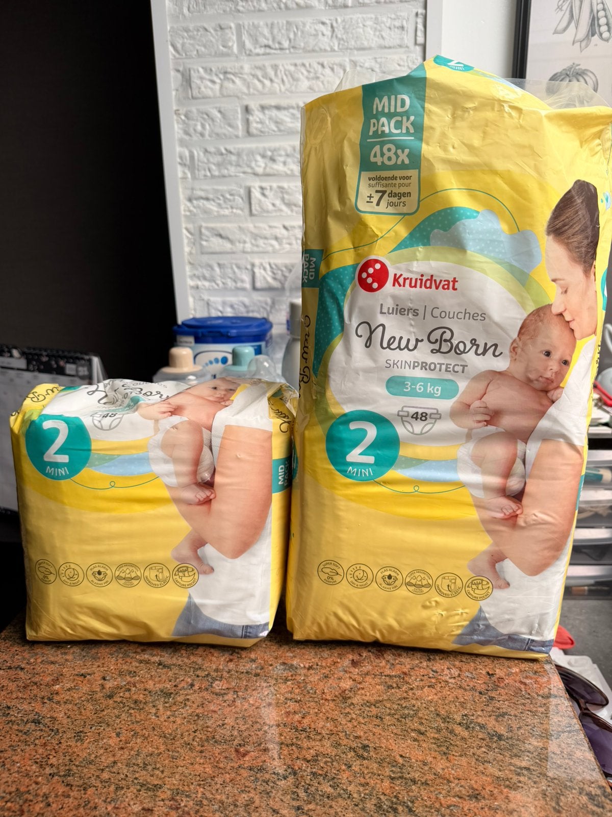 Pampers van merk kruidvat maat 2, Enfants & Bébés, Enlèvement, Comme neuf