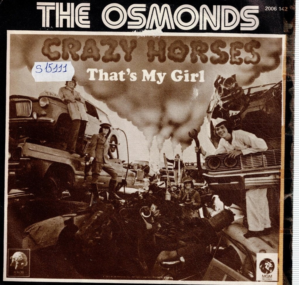 Vinyl, 7"  /  The Osmonds – Crazy Horses, Enlèvement ou Envoi, 7 inch, Autres types