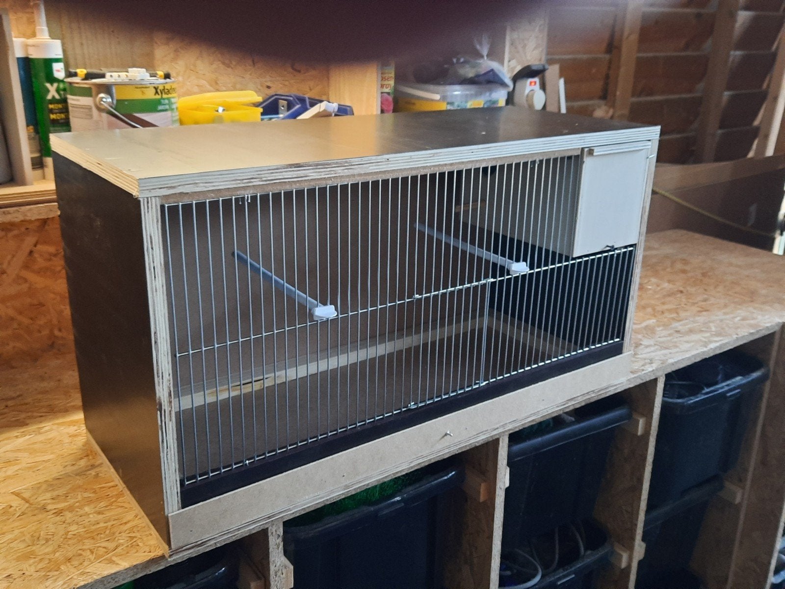 nieuw vogelkooi met broedblok, Dieren en Toebehoren, Ophalen, Nieuw, Hout, Broedkooi of Kweekkooi