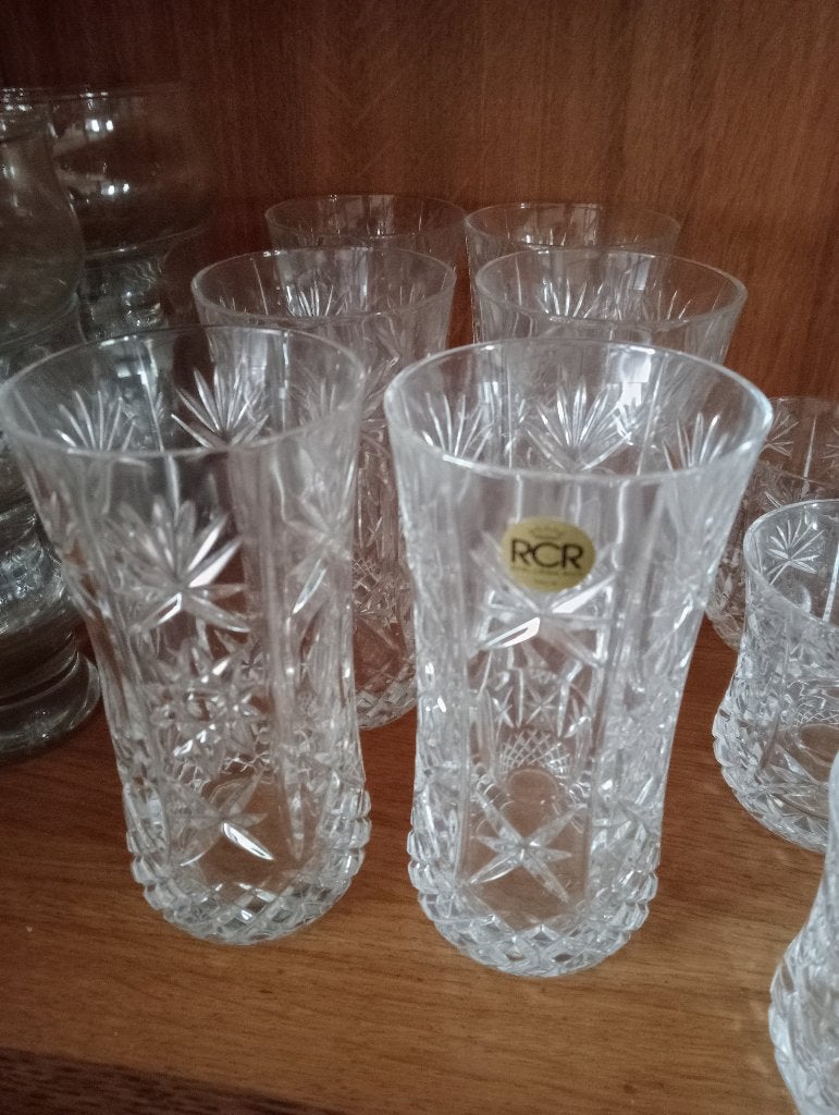 Lot de 6 verres à long drink Crystal RCR, Enlèvement ou Envoi