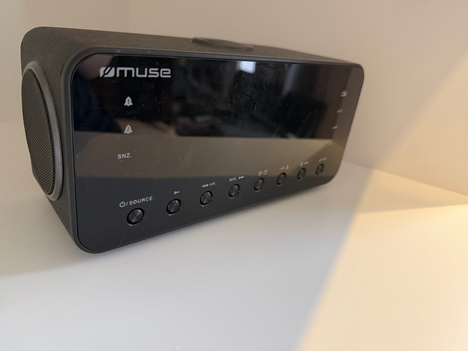 Muse wekkerradio, Elektronische apparatuur, Wekkers, Ophalen of Verzenden, Zo goed als nieuw