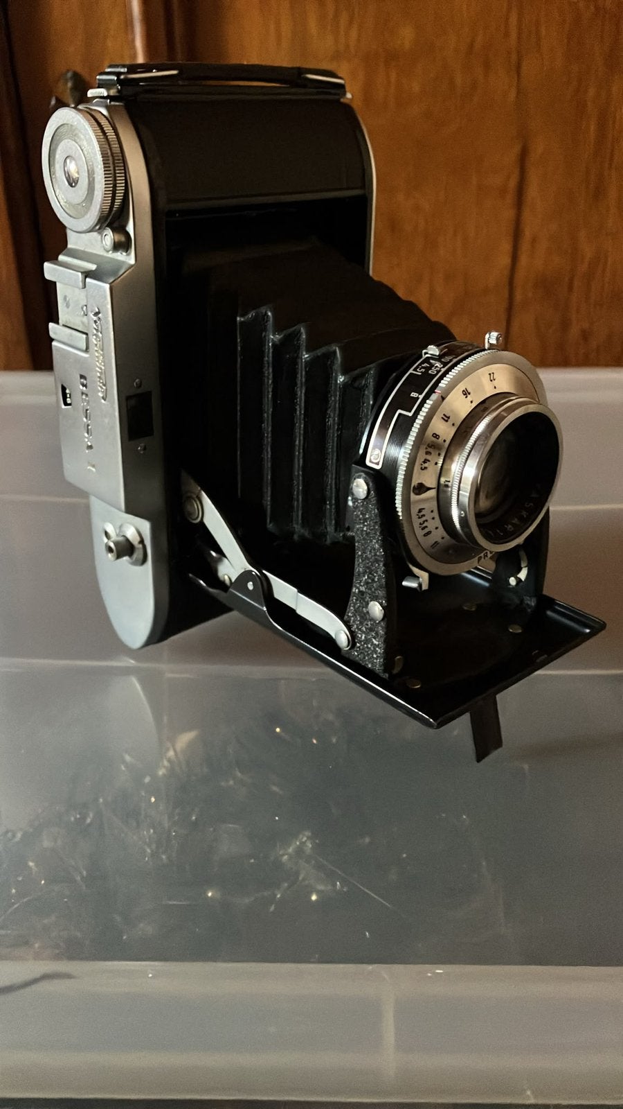 Vouwcamera jaren 50, Audio, Tv en Foto, Ophalen, Zo goed als nieuw, Compact
